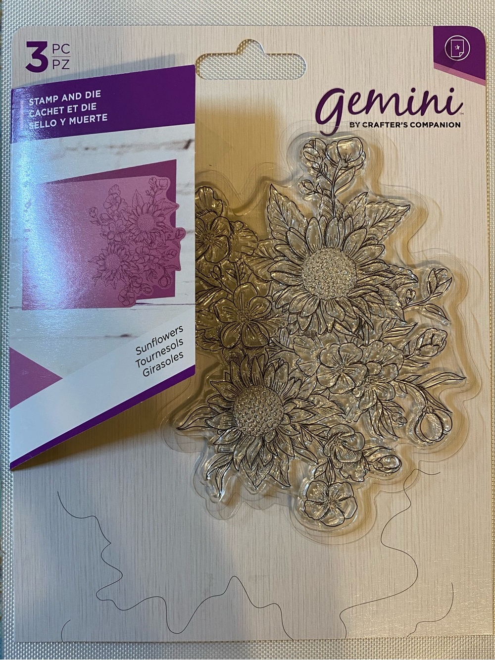 Gemini Stamp & Die Set-Sunflowers